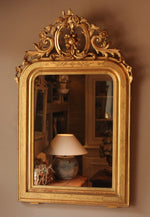 Antiker französischer Goldspiegel