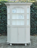 Antike bemalte Vitrine