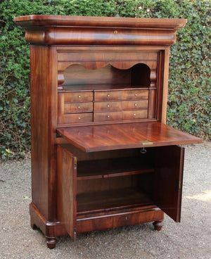 Antieke Hollandse Secretaire / Kast - 0049.B