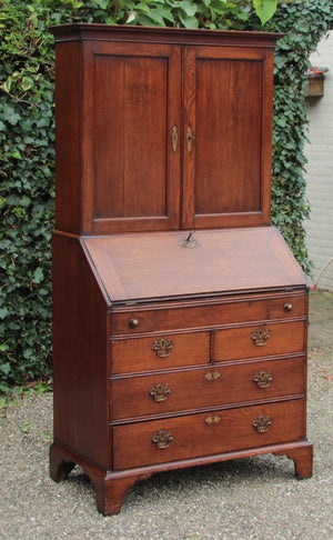 Antieke Engelse Bureau Bookcase - 0043.B