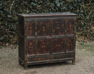 Antiek Tibetaans Kastje - 0227.D