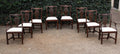 Antikes Set von 8 Esszimmerstühlen