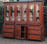 Große antike englische Vitrine
