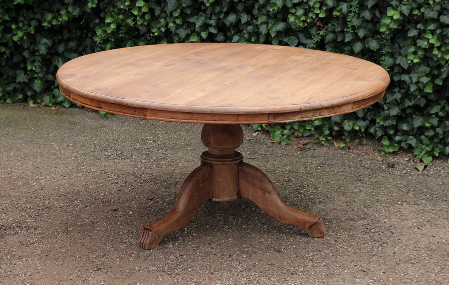 Grote Ronde Antieke Tafel - 0453A.T