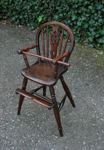 Antieke Wheelback kinderstoel - 0077.D